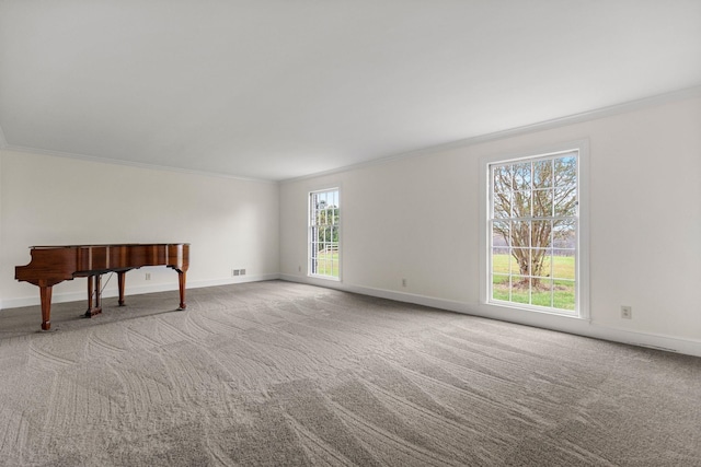 802 Hickory Hollow Rd, Inman, SC 29349 - carpeted empty room with ornamental molding and baseboards