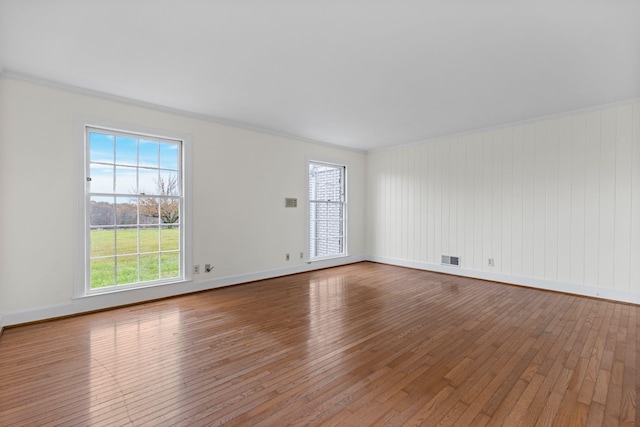 802 Hickory Hollow Rd, Inman, SC 29349 - empty room with wood-type flooring and crown molding