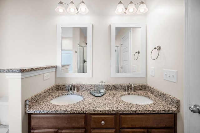 1135 Wanley Way, Boiling Springs, SC 29316 - bathroom featuring double vanity and toilet