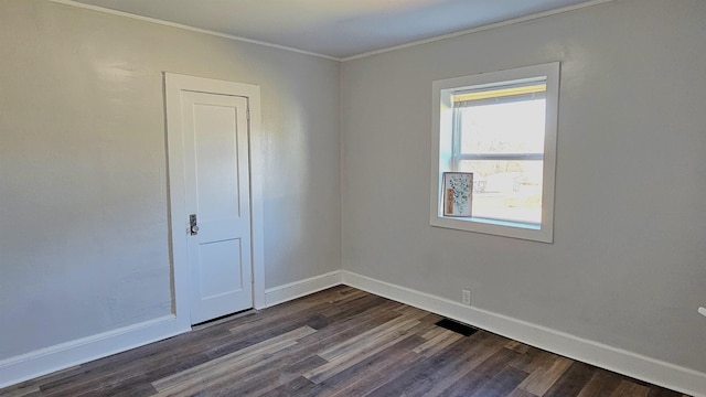 150 Cromer St, Roebuck, SC 29376 - empty room with ornamental molding and dark wood-style flooring