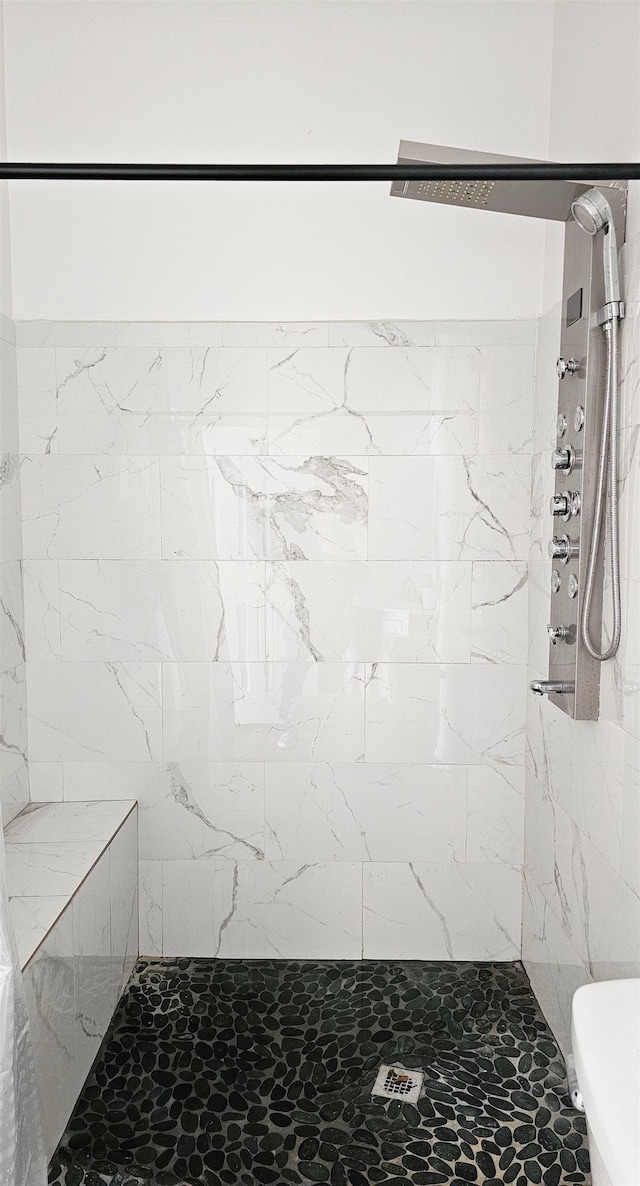 150 Cromer St, Roebuck, SC 29376 - bathroom with tiled shower and toilet