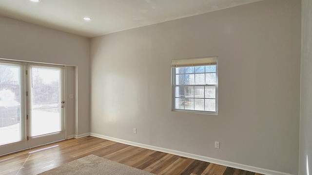 150 Cromer St, Roebuck, SC 29376 - spare room with wood finished floors and recessed lighting