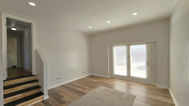 150 Cromer St, Roebuck, SC 29376 - unfurnished room with wood finished floors and recessed lighting