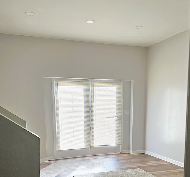 150 Cromer St, Roebuck, SC 29376 - spare room featuring wood finished floors and recessed lighting