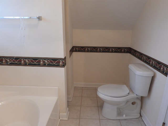 1 Carnoustie Ct, Campobello, SC 29322 - bathroom featuring tile patterned floors and lofted ceiling