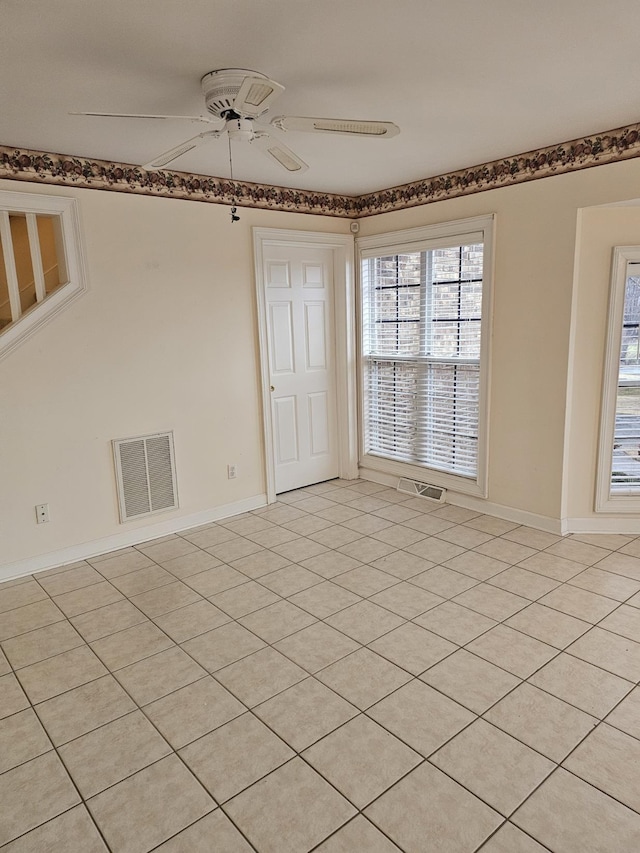 1 Carnoustie Ct, Campobello, SC 29322 - unfurnished room featuring ceiling fan and light tile patterned floors