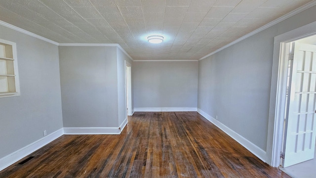 210 James St, Union, SC 29379 - unfurnished room featuring hardwood / wood-style floors and crown molding