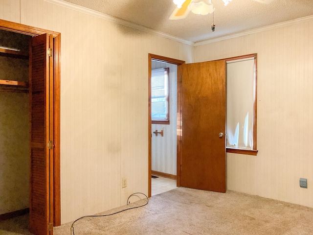 302 Morgan St, Greer, SC 29651 - unfurnished bedroom featuring carpet, ornamental molding, and a ceiling fan
