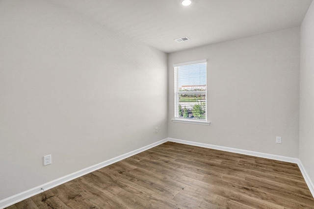 14 Sunriff Ct, Greer, SC 29651 - empty room with dark wood-type flooring and recessed lighting