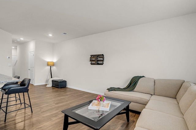 14 Sunriff Ct, Greer, SC 29651 - living area with wood finished floors and recessed lighting