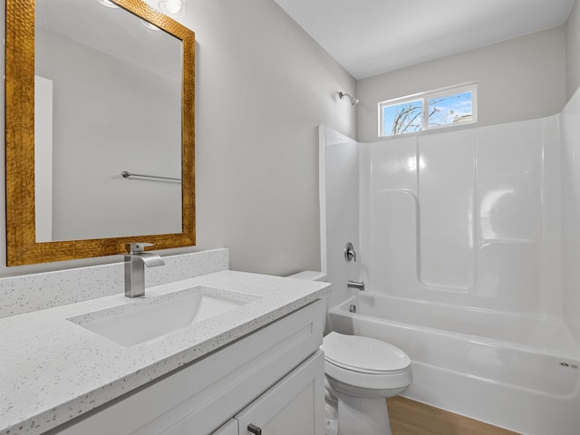 218 Caulder Cir, Spartanburg, SC 29306 - full bathroom with vanity, shower / tub combination, and wood finished floors