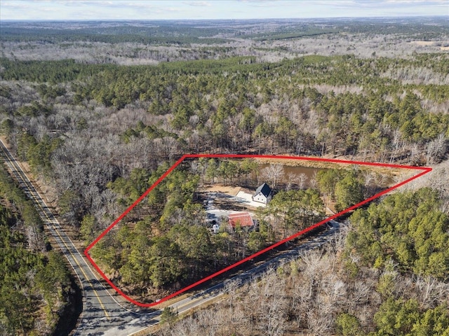 3664 River Rd, Union, SC 29379 - view of property location with a heavily wooded area and property parcel outlined