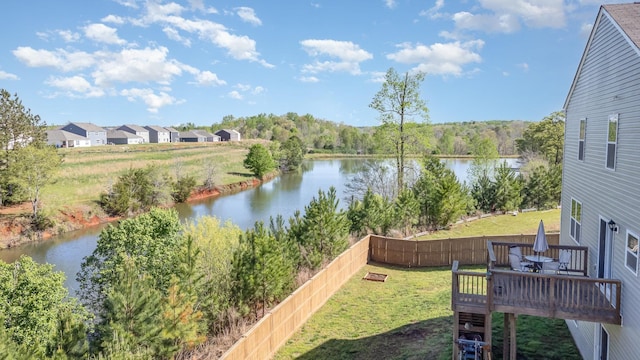 3812 Sapling Ln, Moore, SC 29369 - water view featuring a fenced backyard
