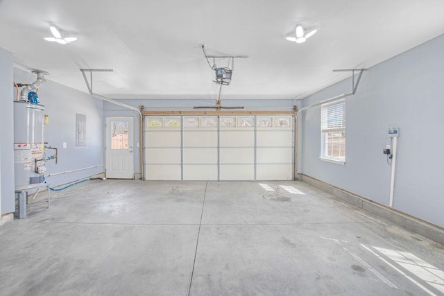106 Brandi Starr Ct, Greer, SC 29651 - garage featuring water heater, a garage door opener, and electric panel