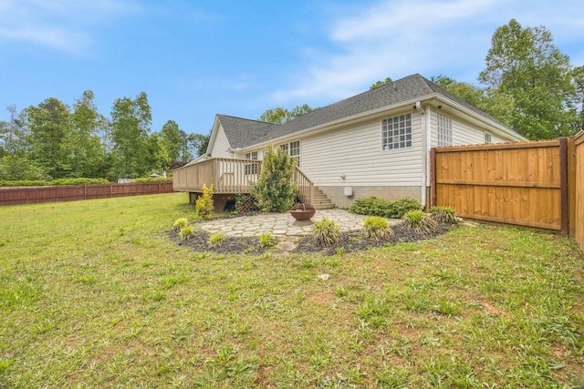 106 Brandi Starr Ct, Greer, SC 29651 - rear view of property featuring a deck, a fenced backyard, and a patio