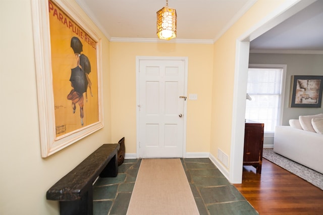 1105 Partridge Rd, Spartanburg, SC 29302 - entryway featuring crown molding