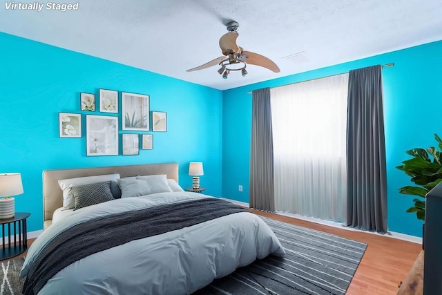 1109 Hemlock Dr, Shelby, NC 28150 - bedroom with wood finished floors and ceiling fan
