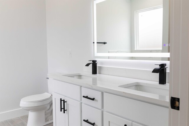 114 Robin Hill Dr, Inman, SC 29349 - bathroom featuring double vanity and toilet