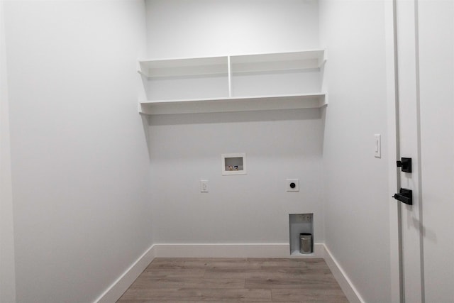 114 Robin Hill Dr, Inman, SC 29349 - laundry room featuring hookup for an electric dryer, washer hookup, and light wood-type flooring