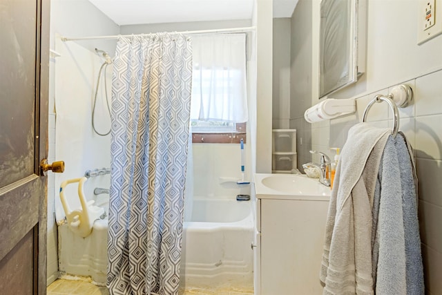 163 Railroad St, Enoree, SC 29335 - full bathroom with vanity and shower / bathtub combination with curtain