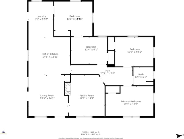163 Railroad St, Enoree, SC 29335 - view of property floor plan