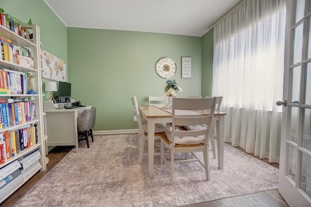 1470 Talley Ridge Dr, Woodruff, SC 29388 - dining space featuring wood finished floors and baseboards