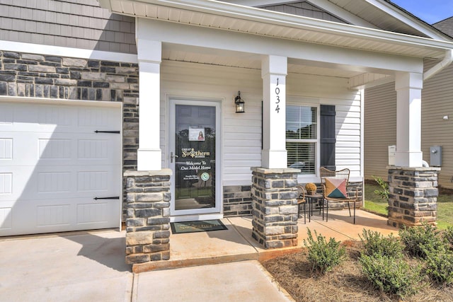 1034 Silverbend Trl, Duncan, SC 29334 - entrance to property featuring covered porch and stone siding
