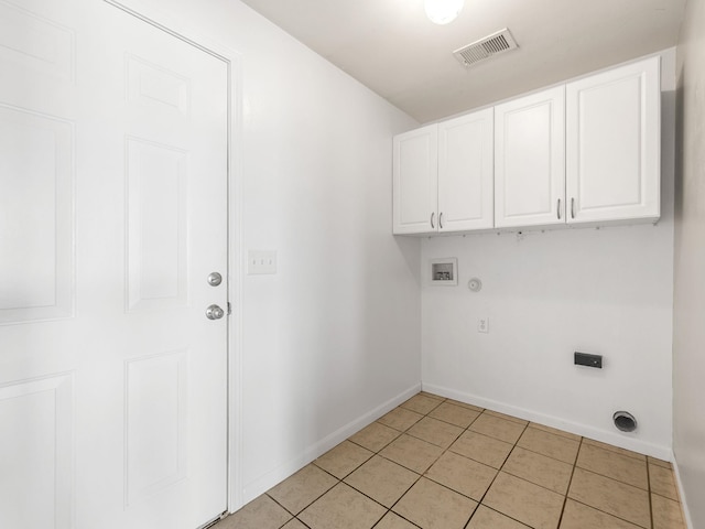 461 Candleglow Dr, Boiling Springs, SC 29316 - washroom featuring cabinet space, washer hookup, hookup for an electric dryer, and light tile patterned floors