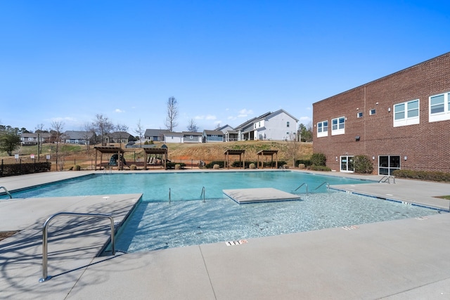 305 Novelty Dr, Greer, SC 29651 - community pool featuring a patio and a residential view