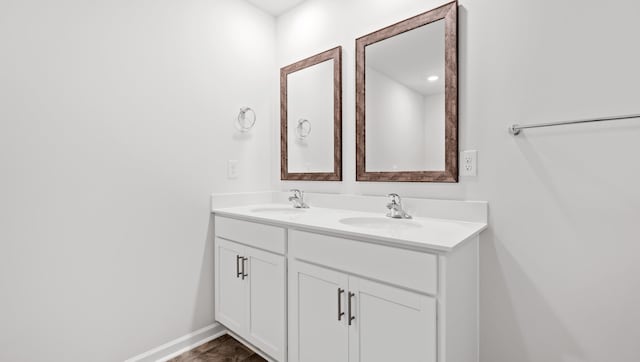 110 Sunriff Ct, Greer, SC 29651 - full bath with double vanity and baseboards