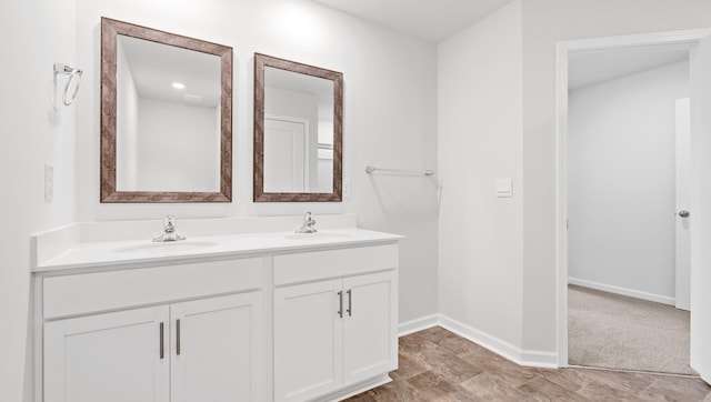 110 Sunriff Ct, Greer, SC 29651 - full bath featuring double vanity and baseboards