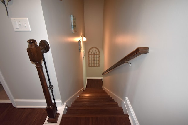 190 Colfax Dr, Boiling Springs, SC 29316 - stairs featuring wood finished floors and baseboards