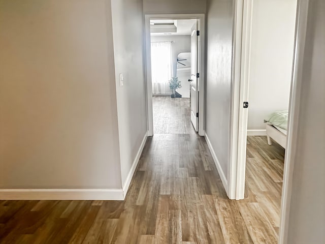 739 Shelburne Ln, Lyman, SC 29365 - hall featuring wood finished floors and baseboards