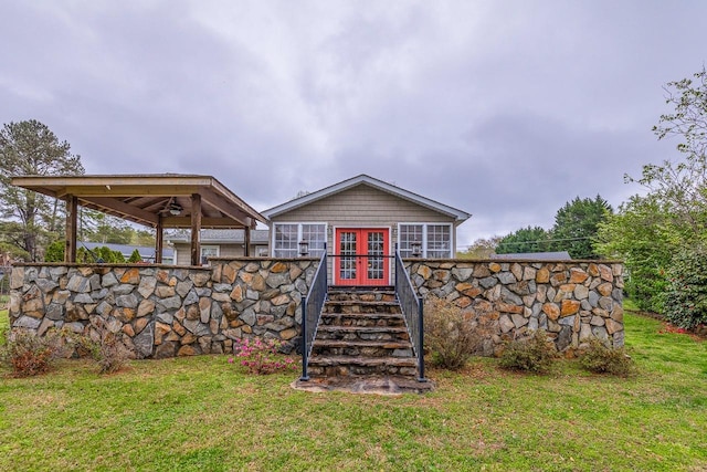 423 Coggins Shore Rd, Inman, SC 29349 - view of outdoor structure with french doors and a gazebo
