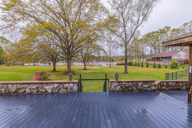 423 Coggins Shore Rd, Inman, SC 29349 - deck with a water view