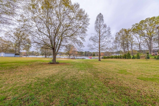 423 Coggins Shore Rd, Inman, SC 29349 - view of green lawn featuring a water view