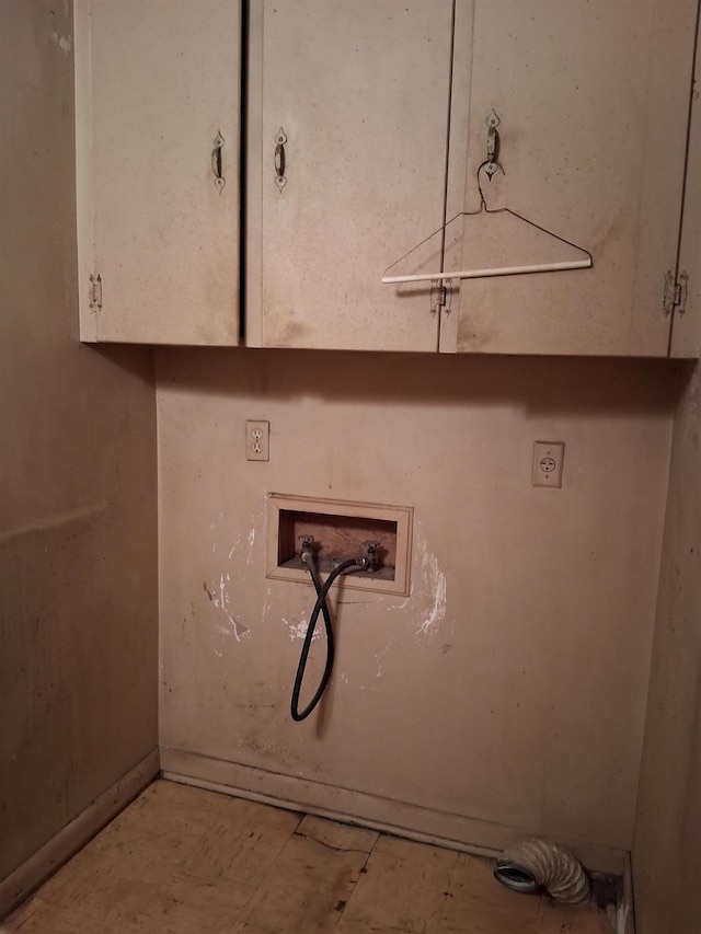 109 Shoally, Boiling Springs, SC 29316 - washroom with cabinet space, hookup for a washing machine, and hookup for an electric dryer