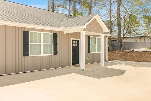119 N Moore St, Duncan, SC 29334 - entrance to property with a shingled roof and a patio area