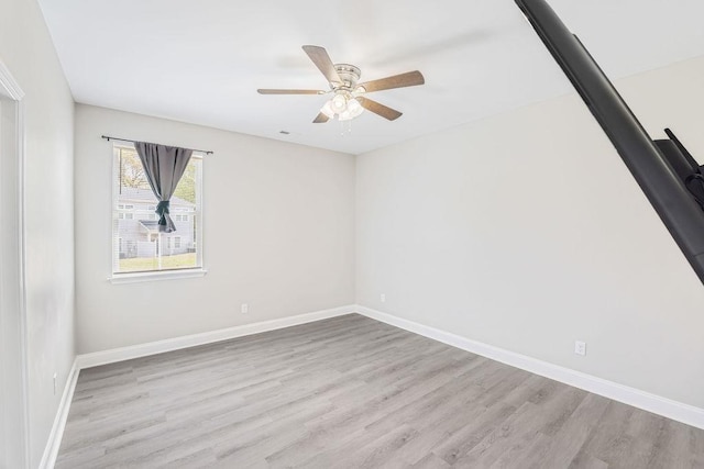 121 N Moore St, Duncan, SC 29334 - spare room with wood finished floors and ceiling fan