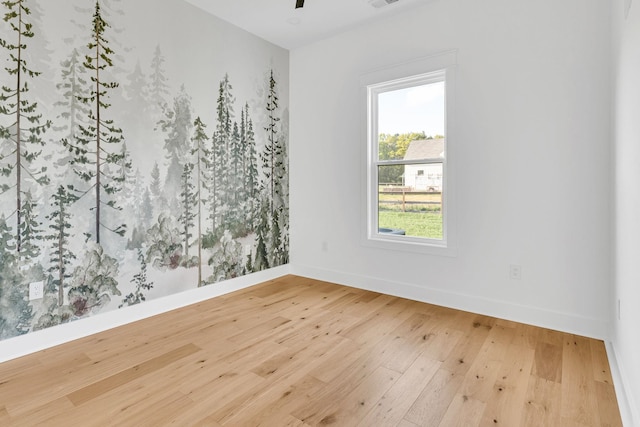 164 Triangle Pine Rd, Fountain Inn, SC 29644 - empty room with hardwood / wood-style floors and a ceiling fan