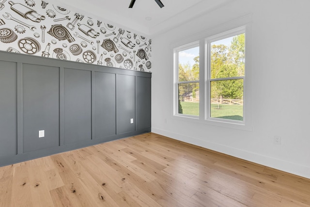 164 Triangle Pine Rd, Fountain Inn, SC 29644 - unfurnished room featuring hardwood / wood-style flooring and ceiling fan