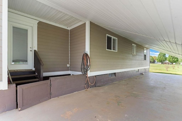 1620 Rainbow Lake Rd, Inman, SC 29349 - view of patio / terrace with entry steps and an attached carport