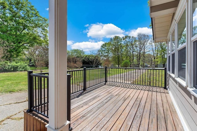1620 Rainbow Lake Rd, Inman, SC 29349 - deck with a yard and view of scattered trees