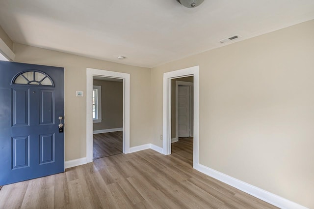 114 Woodrow St, Union, SC 29379 - foyer entrance with light wood-type flooring and baseboards