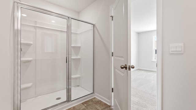 108 Sunriff Ct, Greer, SC 29651 - full bathroom with a shower stall and baseboards