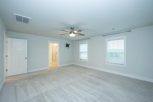 832 Redmill Ln, Duncan, SC 29334 - empty room with ceiling fan and light carpet