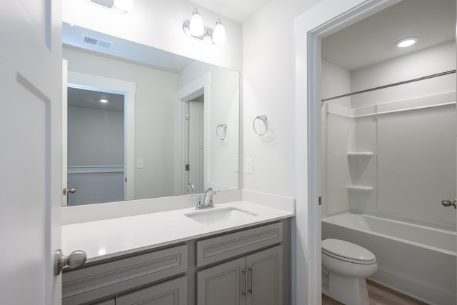832 Redmill Ln, Duncan, SC 29334 - full bathroom with vanity, bathing tub / shower combination, and wood finished floors