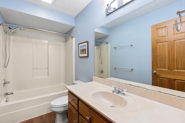 116 Dorothy Ln, Pickens, SC 29671 - bathroom featuring vanity, shower / bath combination with curtain, and wood finished floors