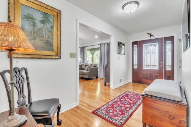 101 Owens Dr, Inman, SC 29349 - foyer featuring light wood finished floors and baseboards