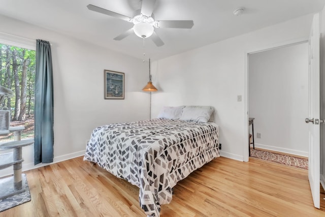 101 Owens Dr, Inman, SC 29349 - bedroom featuring light wood-type flooring and a ceiling fan